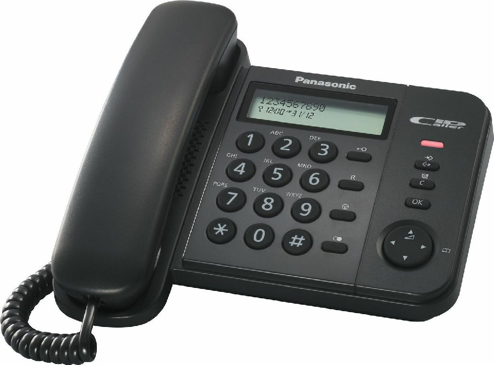 Σταθερό Ψηφιακό Τηλέφωνο Panasonic KX-TS560EX2B Μαύρο