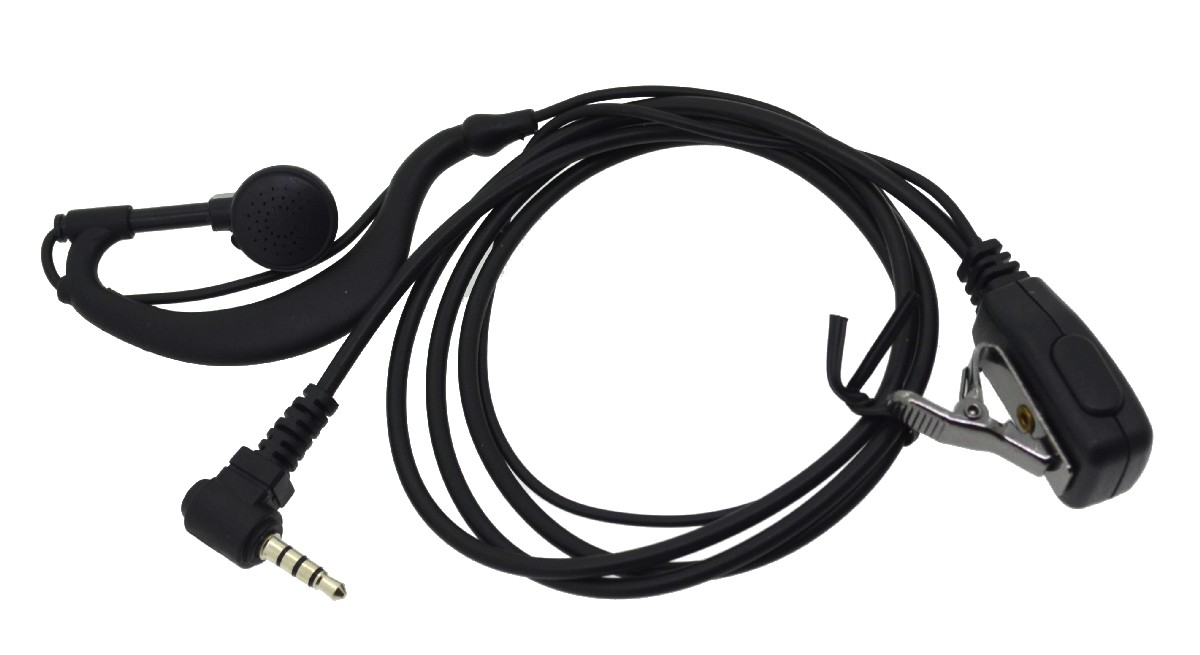 Hands Free Mono Ancus HiConnect 3.5mm με πλήκτρο απάντησης για Walkie Talkie Μαύρο Bulk