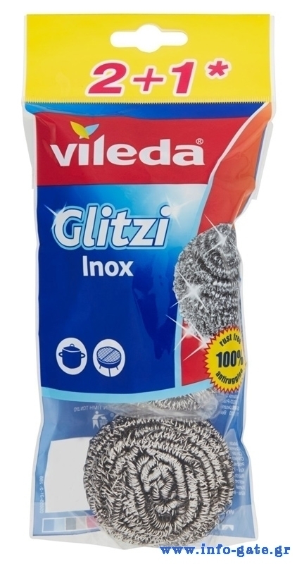 VILEDA Ανοξείδωτο σύρμα Glitzi Inox, 3τμχ