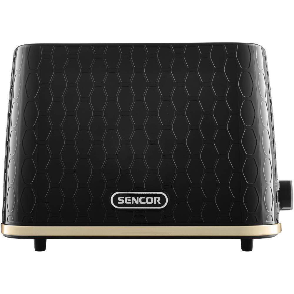 Φρυγανιέρα Sencor STS 7201BK 2 Θέσεων 930W 3D Pattern Design Μαύρη