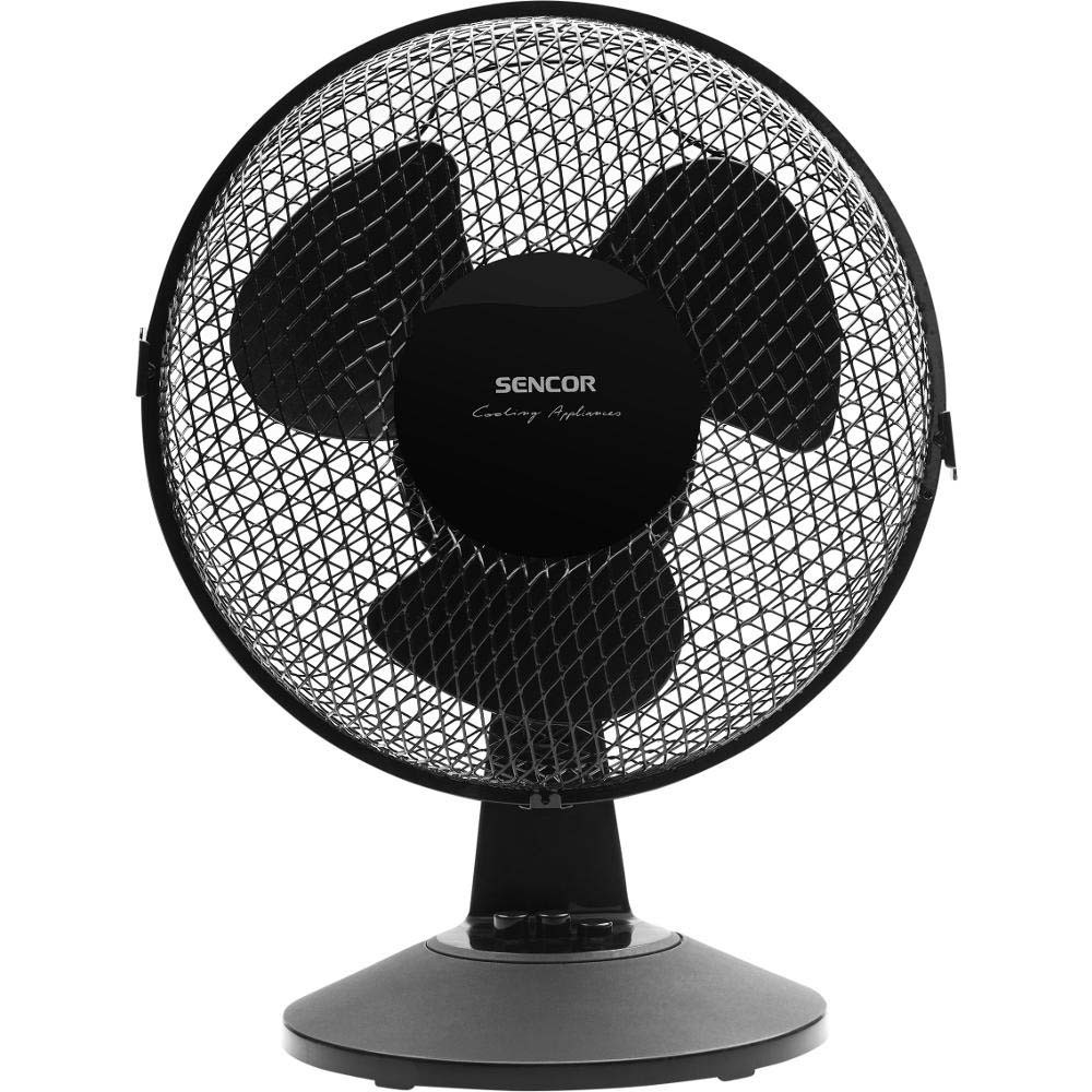 Επιτραπέζιος Ανεμιστήρας Sencor SFE 2311BK 30W Διάμετρου 23cm 2 Ταχυτήτων Μαύρος