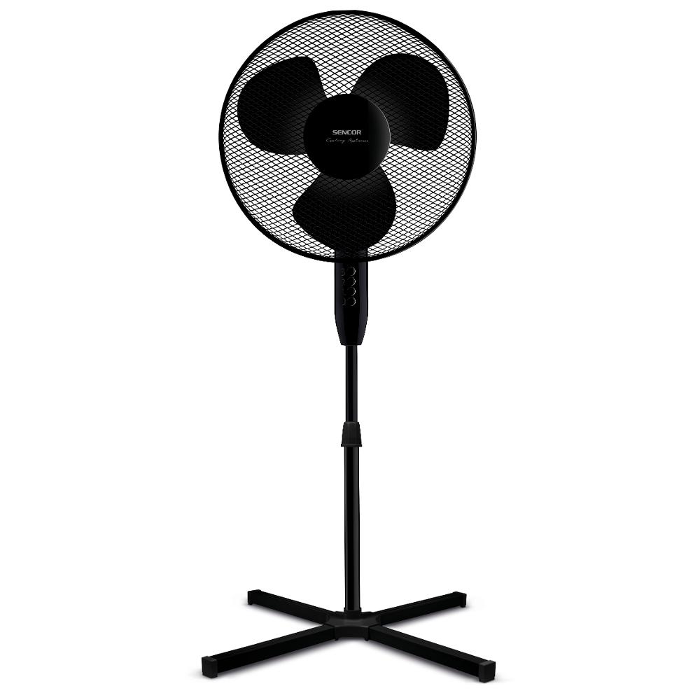 Ανεμιστήρας Δαπέδου Sencor SFN 4031BK 40W 3 Ταχυτήτων Διαμέτρου 40cm Μαύρος