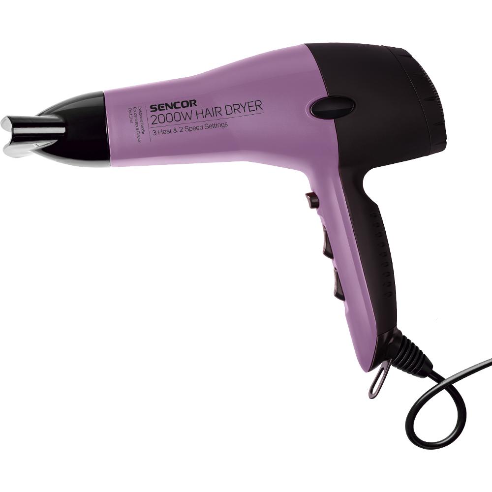 Σεσουάρ Μαλλιών Sencor SHD 6700VT 2000W Ultra Light 2 Ταχυτήτων και 3 Θέρμανσης με Diffuser και Concentrator Μωβ