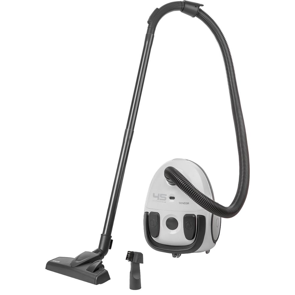 Ηλεκτρική Σκούπα ECO 850W Yψηλής Aπόδοσης  με Σακούλα Sencor SVC 45WH-EUE3 Λευκή