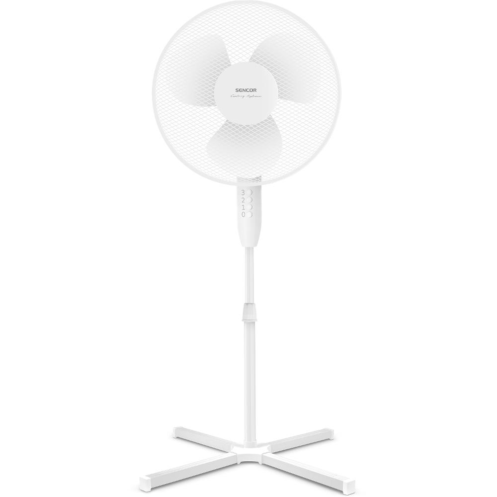 Ανεμιστήρας Δαπέδου Sencor SFN 4010WH 40W 3 Ταχυτήτων Διαμέτρου 40cm Λευκός
