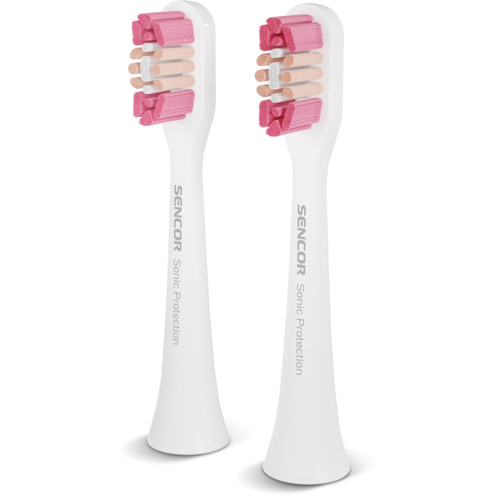 Sencor SOX 103 Ανταλλακτικές Κεφαλές Λεύκανσης με Μαλακές Τρίχες για Ευαίσθητα Δόντια Συμβατές με Οδοντόβουρτσες Sencor SOC 4210BL/4211GD
