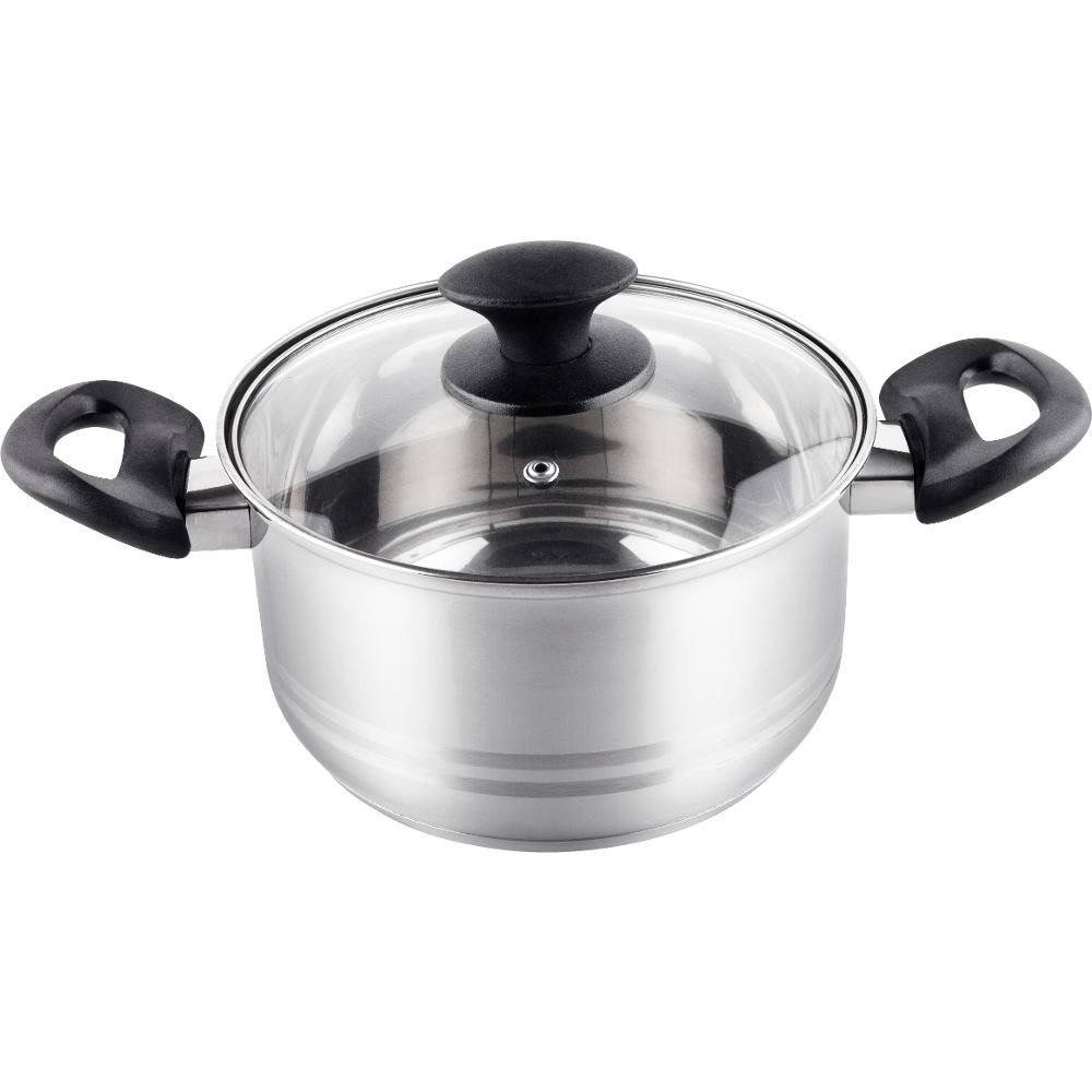 Κατσαρόλα LEGER SS 18x10,5cm 2,5lt Stainless Steel Lamart LTB1810 Ασημί