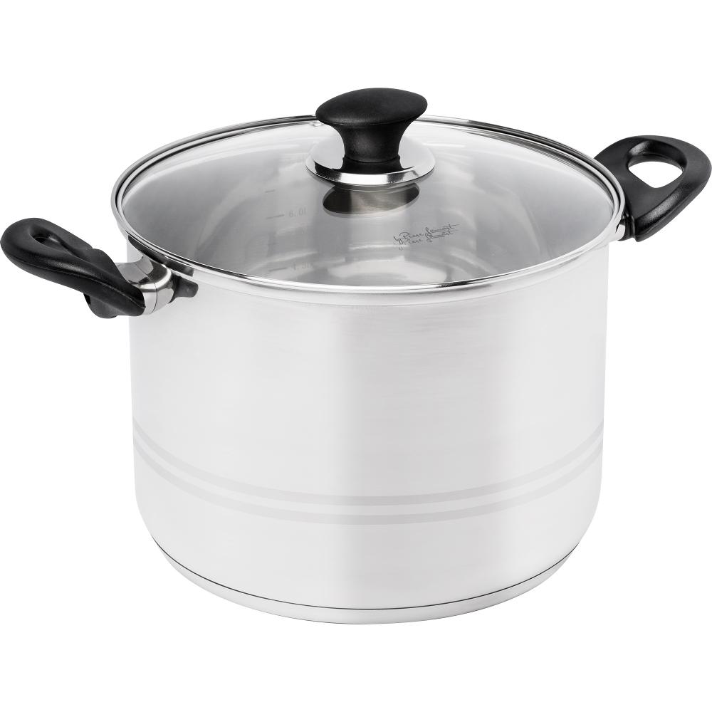 Κατσαρόλα LEGER 24X18cm 8lt Stainless Steel Lamart LTB2418 Ασημί