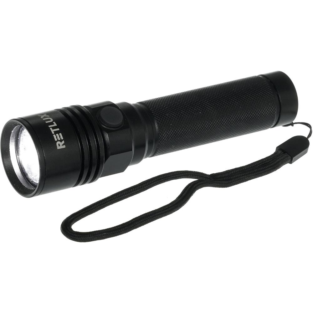 Επαναφορτιζόμενος Φακός Retlux RPL 400 240 Lumens Απόσταση Δέσμης: 100m Αυτονομία: 6h Βάρος: 84gr IPX4  Πλαστικός 2000mAh