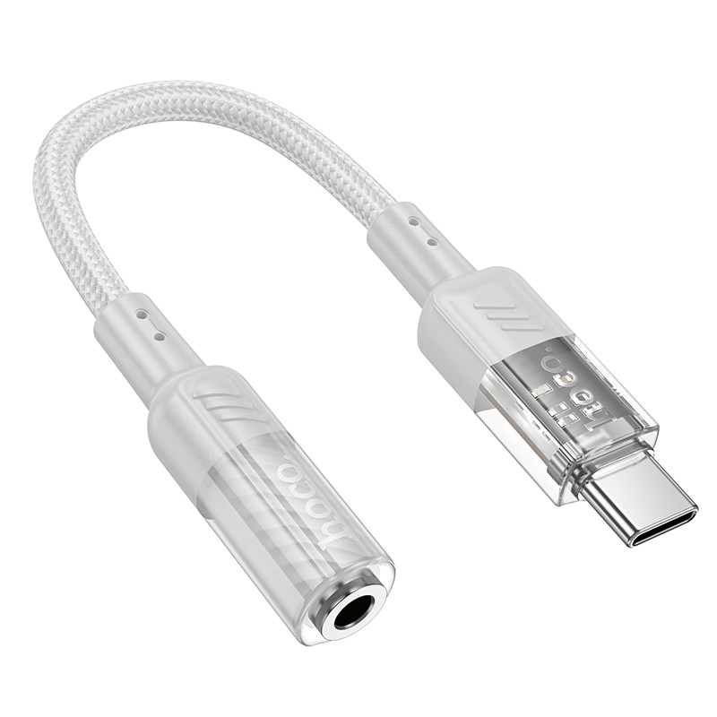 Αντάπτορας Hoco LS37 USB-C 3.5mm για Μικρόφωνο και Ήχο Γκρι