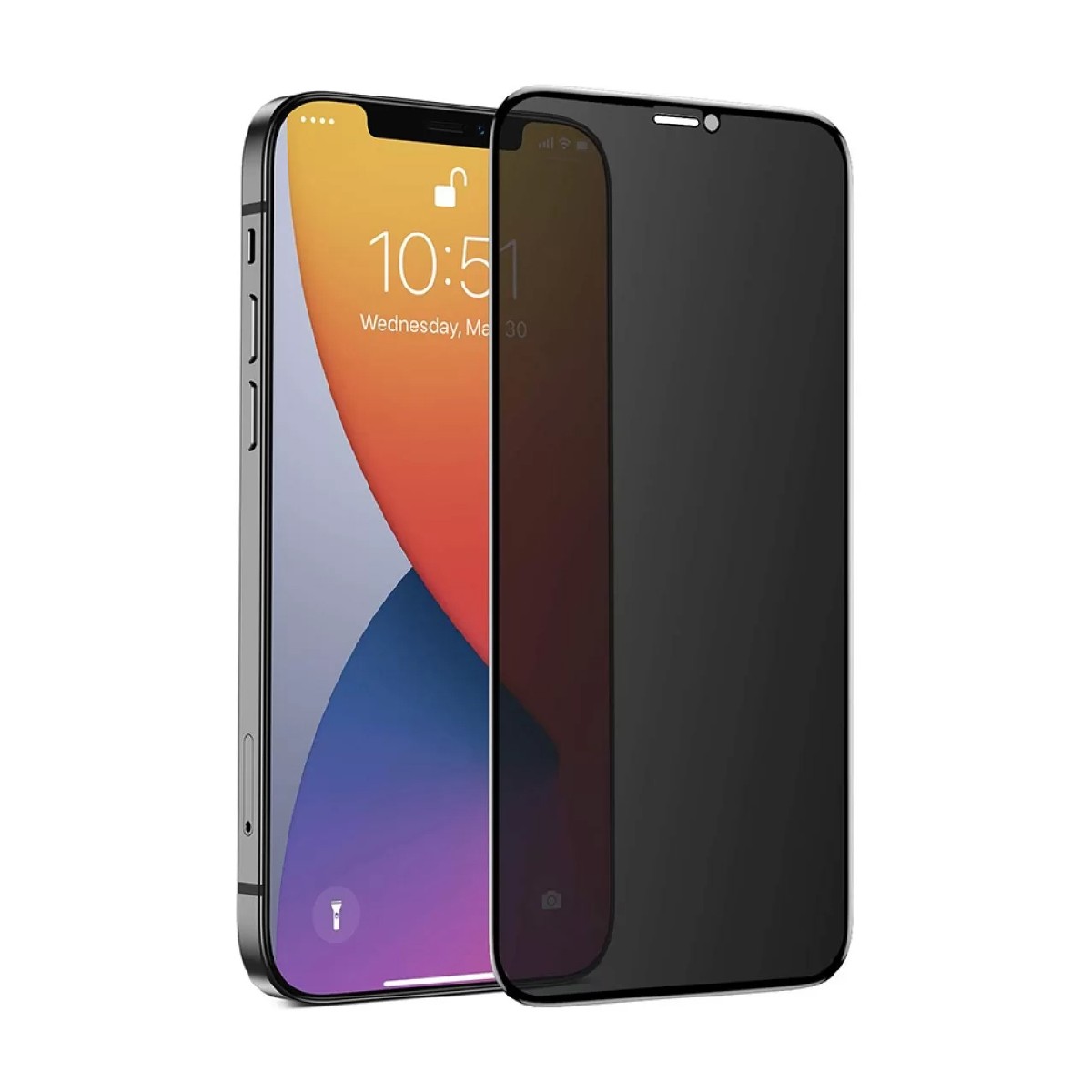 Tempered Glass Noozy Privacy 30 Μοίρες Protection Full Face 3D για Apple iPhone 16 Plus 15 Plus