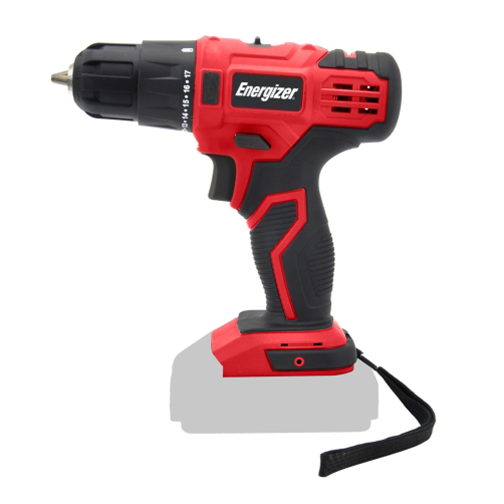 Energizer 3DR023 Τρυπάνι Cordless 20V 2 Ταχυτήτων 30Nm Ροπή Κόκκινο/Μαυρο