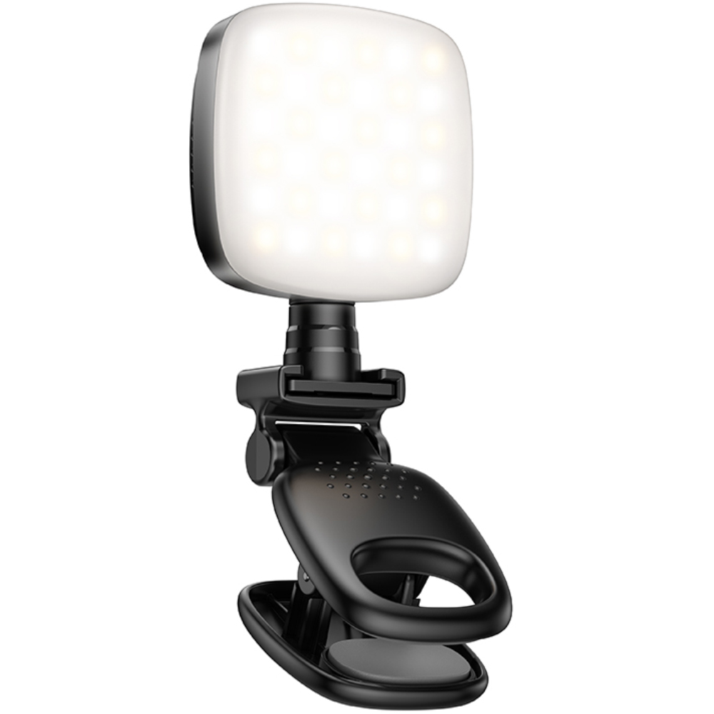 Φως LED Hoco K28 Beauty Mini 200mAh με 9 Επιλογές Φωτισμού απο Θερμό έως Ψυχρό Φώς και Μανταλάκι Στερέωσης