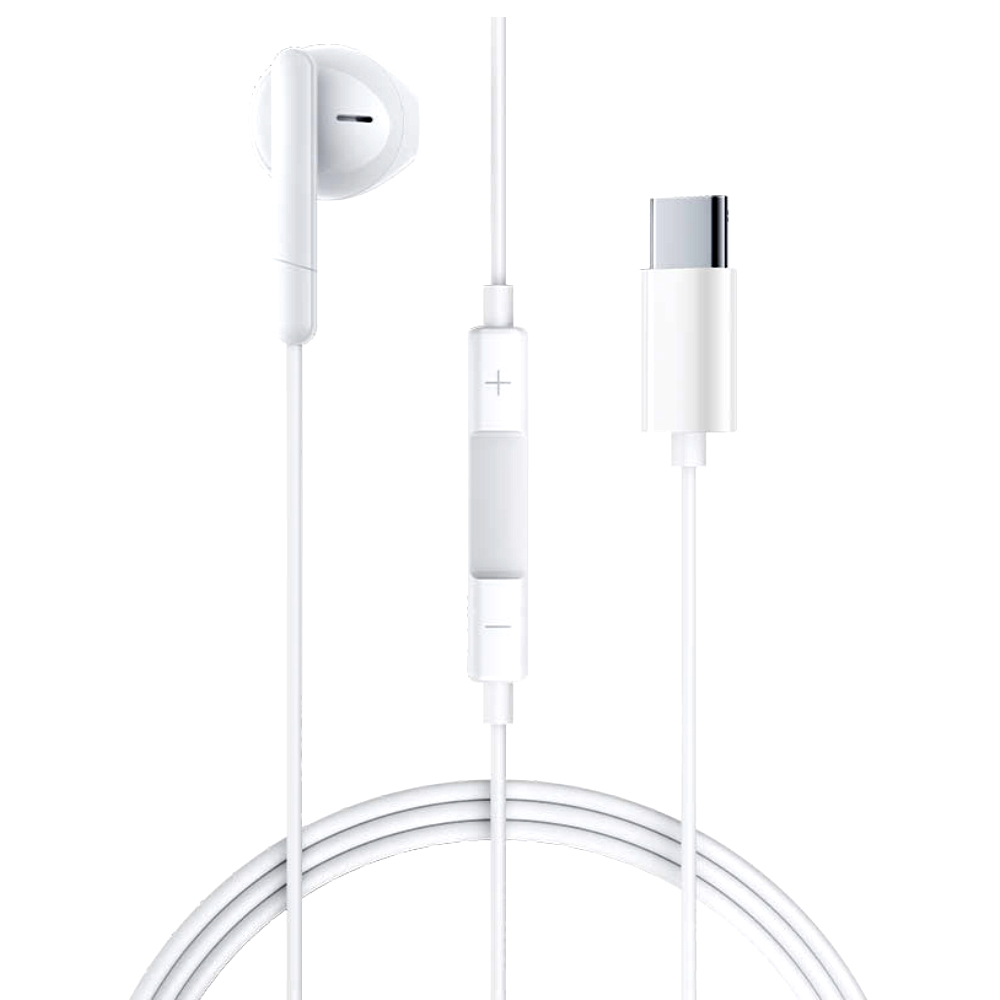 Hands Free Acefast L9 Μονό Ακουστικό USB-C με HD Μικρόφωνο Συμβατά με Όλες τις Συσκευές USB-C Λευκό 1.2m