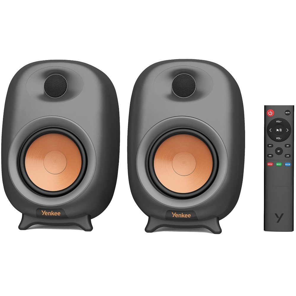 Yenkee YSP 2060 Αυτοενισχυόμενα Ηχεία 2.0 80W με Bluetooth v5.3, HDMI ARC, Optical, USB Μαύρα