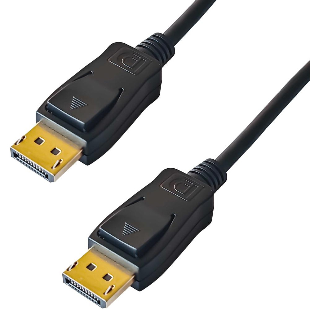 Καλώδιο Display Port Yenkee YVC 01 1.2 4K/60Hz Gold Plated Μαύρο 2m