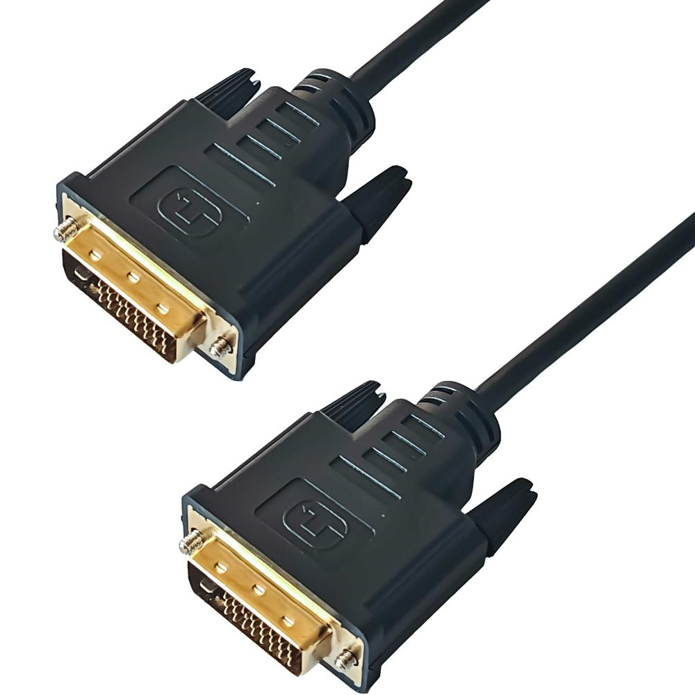 Καλώδιο DVI σε DVI Yenkee YVC 02 DVI-D Version 4K/30Hz Gold Plated Black 2m