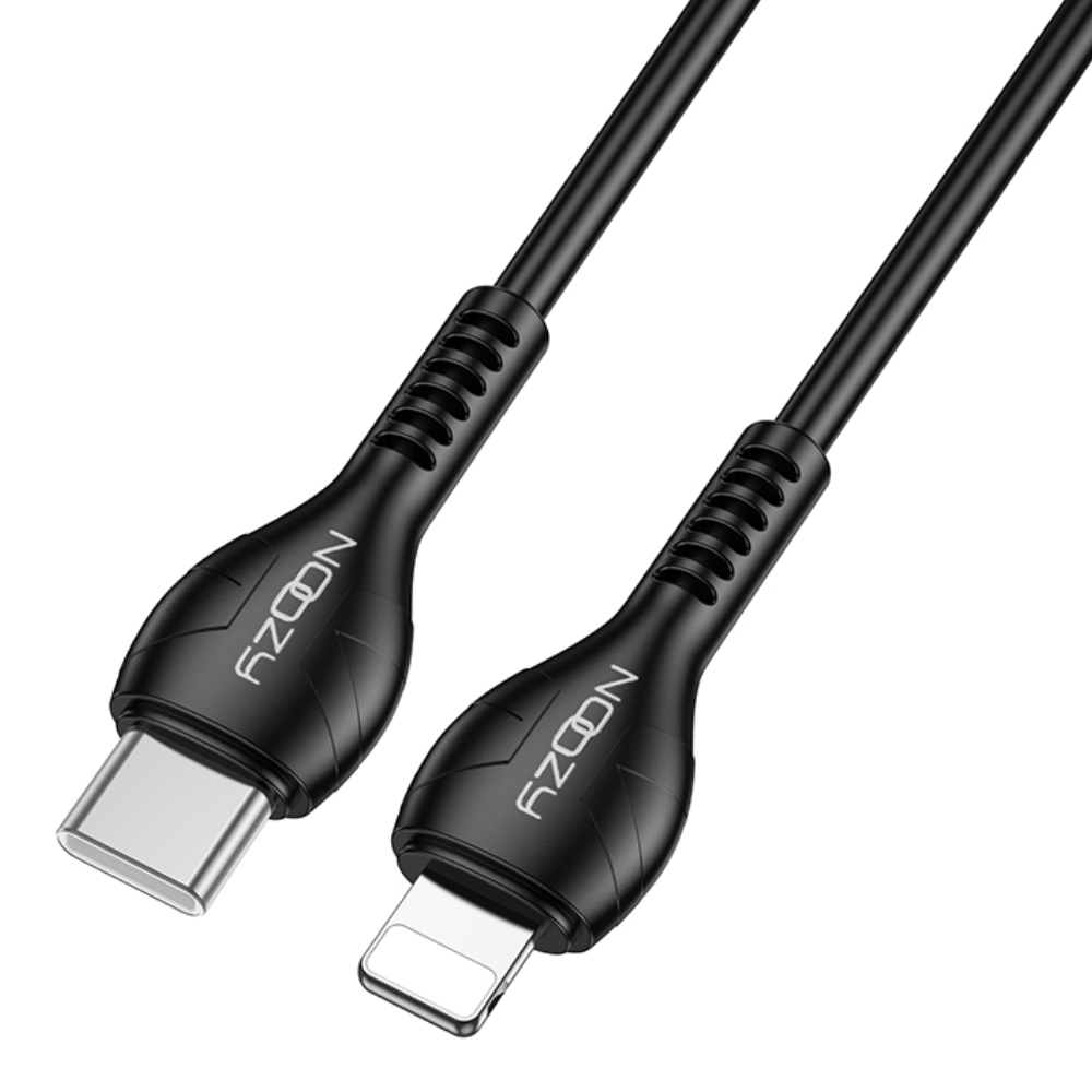Καλώδιο Σύνδεσης και Φόρτισης Noozy A45 Power USB-C σε Lightning Fast Charging 30W Μαύρο 1m