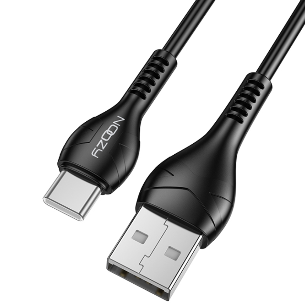 Καλώδιο Σύνδεσης και Φόρτισης A45 USB σε USB-C 3A Μαύρο 1m