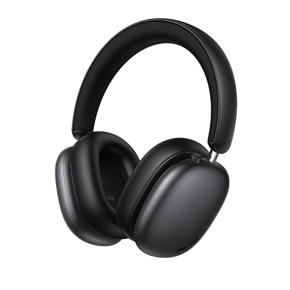 Wireless Ακουστικά Stereo Hoco W63 Triunfo ANC v5.4 500mAh με AUX Μαύρα