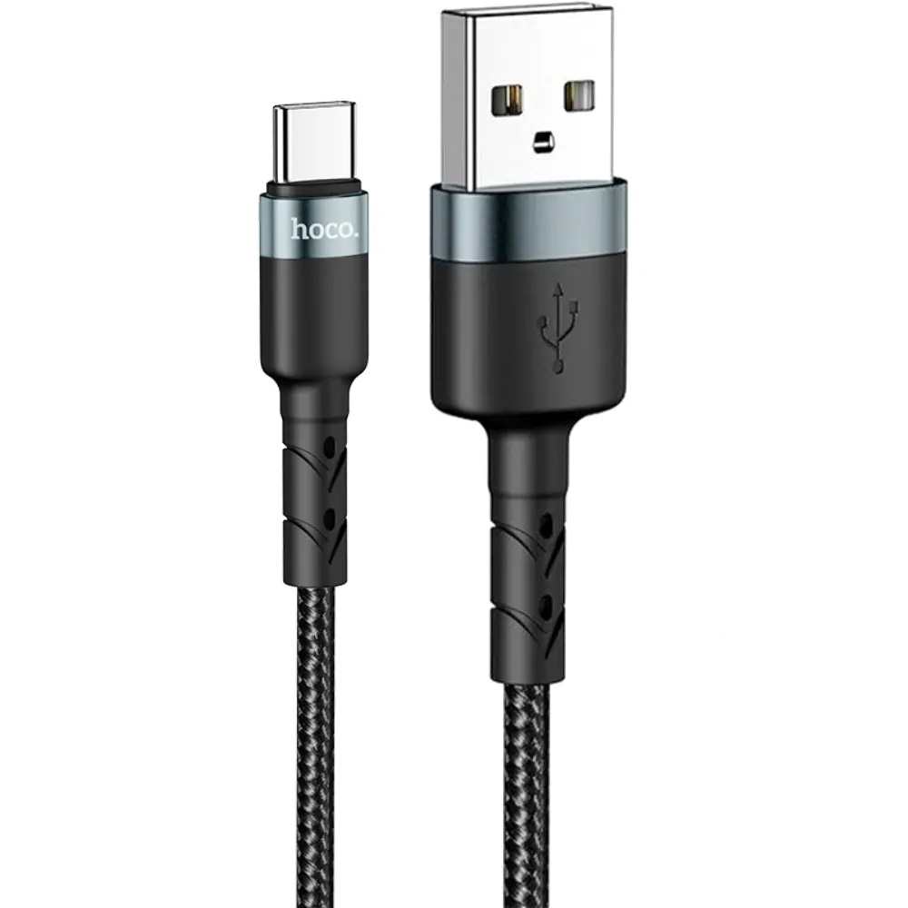 Καλώδιο Hoco. SU99 USB σε USB-C Fast Charging 3A Braided Μαύρο 1m