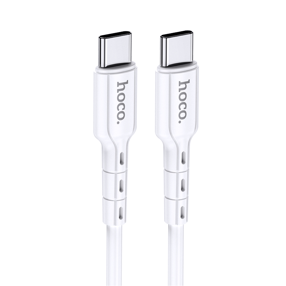 Καλώδιο Hoco. DU01 Novel USB-C σε USB-C Fast Charging 60W 3A Λευκό 1m
