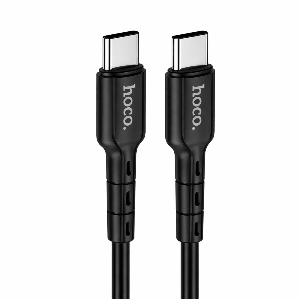 Καλώδιο Hoco. DU01 Novel USB-C σε USB-C Fast Charging 60W 3A Μαύρο 1m