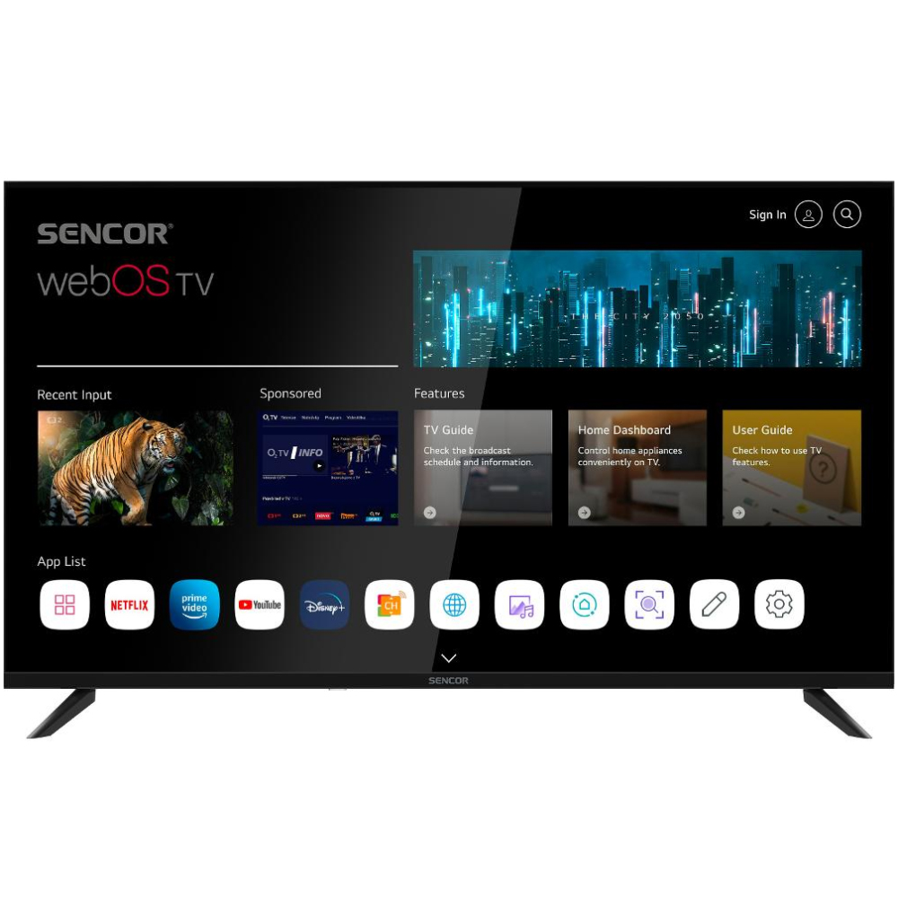 Τηλεόραση Sencor SLE 40FS804B webOS SMART TV HDR10 FULL HD 1920 x 1080p 40