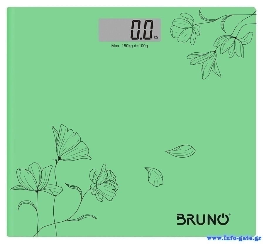 BRUNO ψηφιακή ζυγαριά BRN-0054, έως 180kg, πράσινη