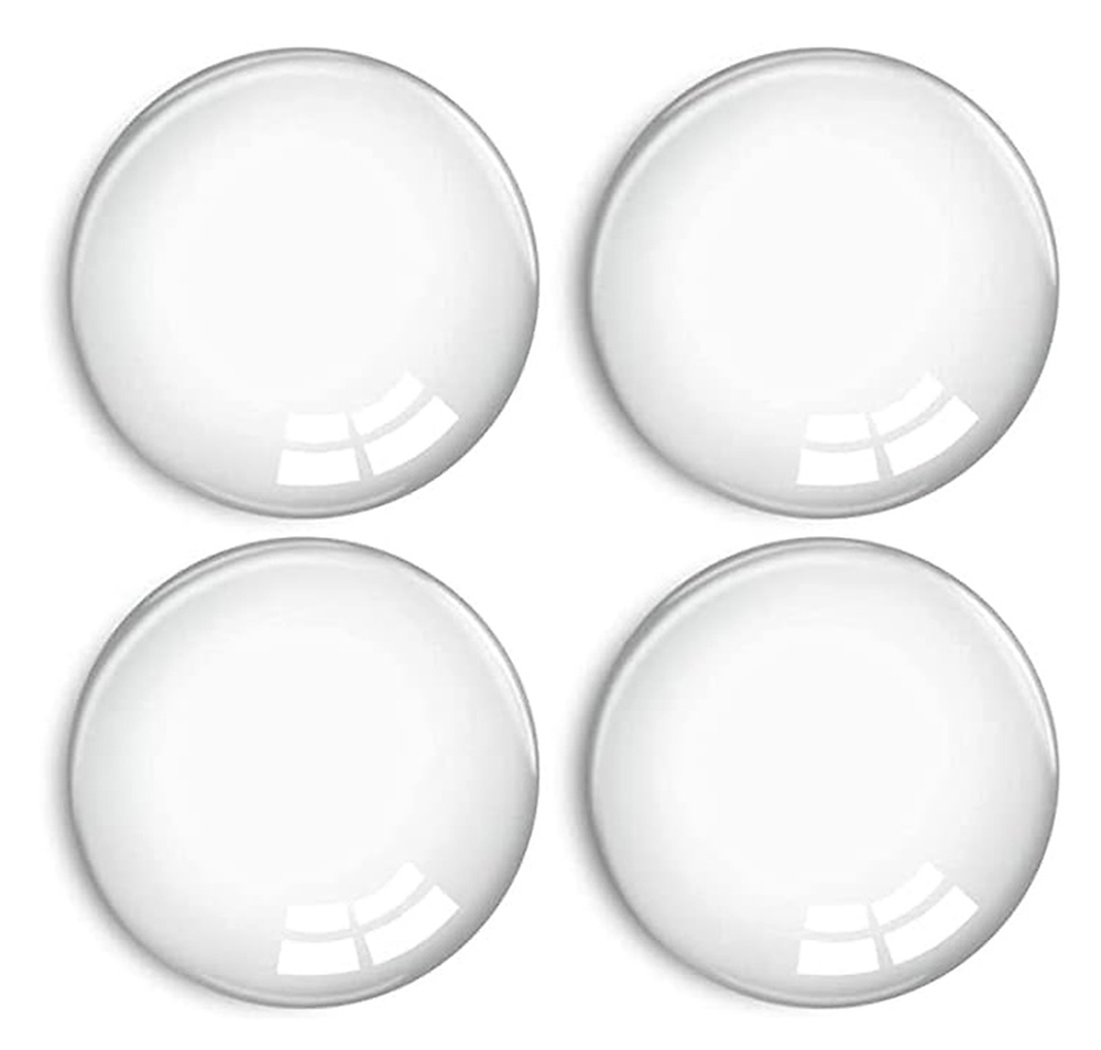 HOME USE στοπ πόρτας HUH-0263, αυτοκόλλητο, PU πλαστικό, 40x8mm, διάφανο, 4τμχ