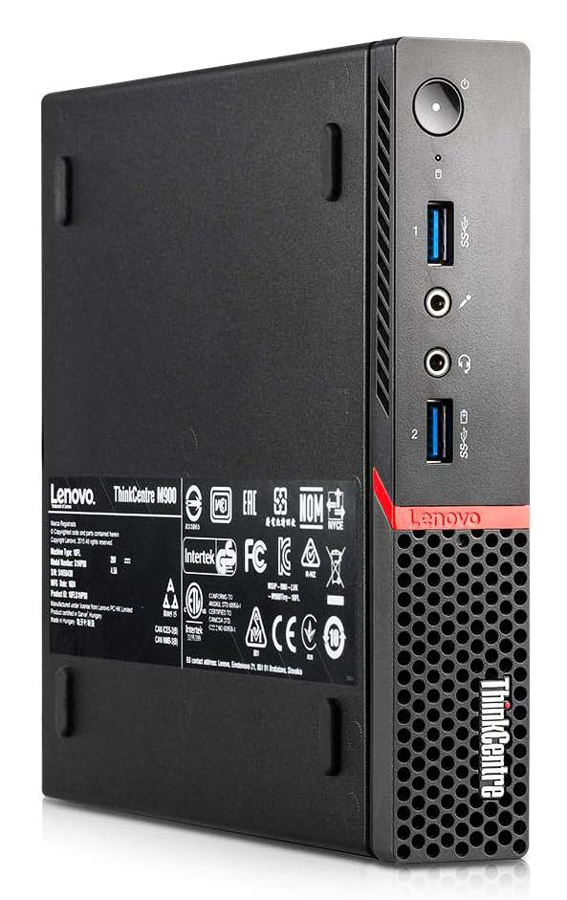 LENOVO PC ThinkCentre M900 Tiny, Refurbished Grade A Repainted, i5-6400T, 8/500GB HDD + 128GB M.2, FreeDOS