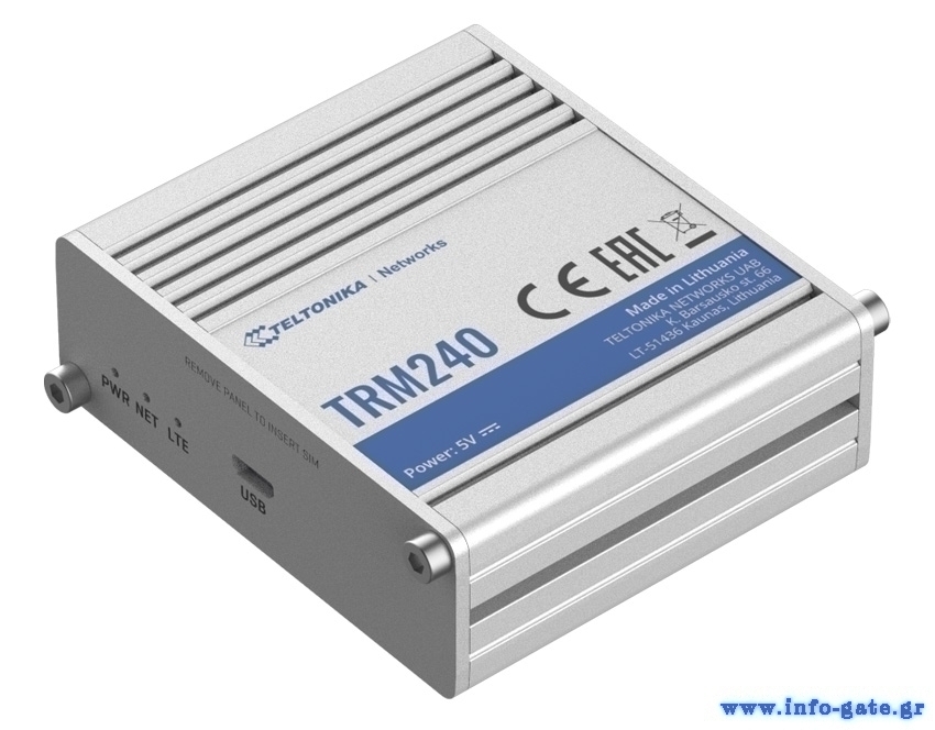 TELTONIKA Industrial cellular modem TRM240, LTE Cat 1, USB