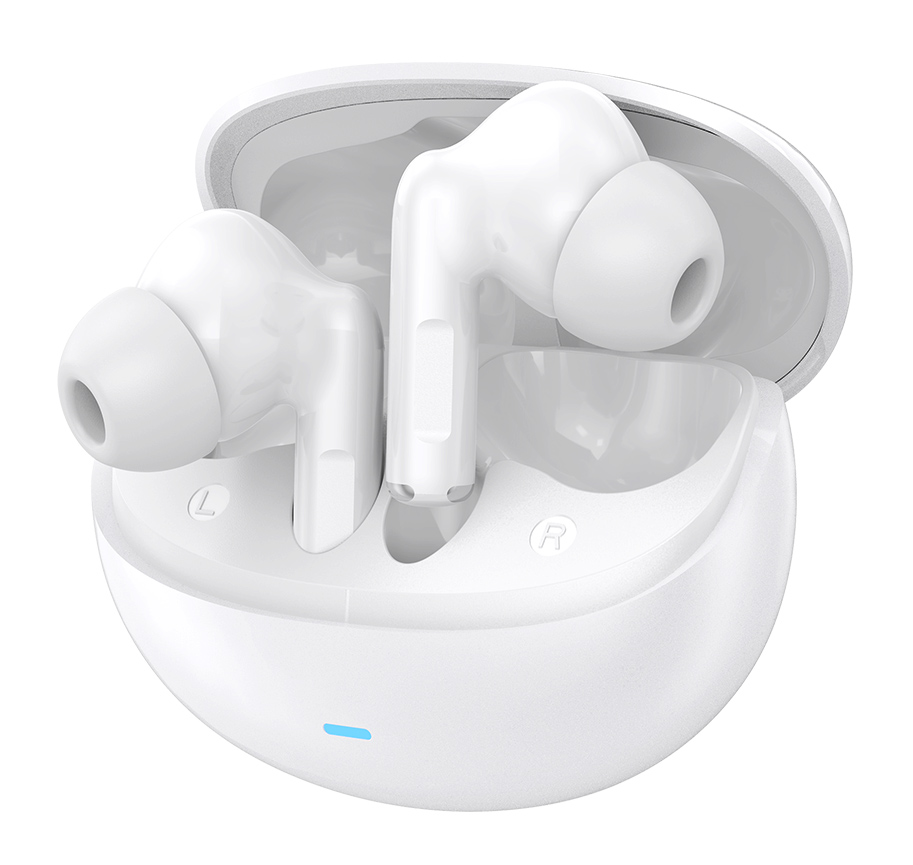 CELEBRAT earphones με θήκη φόρτισης W80, True Wireless, 13mm, 30/230mAh, λευκά