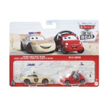 Mattel Disney Pixar: Cars On the Road - Lightning McQueen Deputy Hazzard & Bella Cadavre (Set of 2) (HLH70)