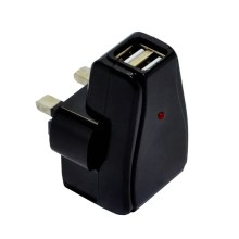 Φορτιστής Ταξιδίου Ancus Dual USB 5V 1000 mAh για Αγγλική Πρίζα (3-Pin)