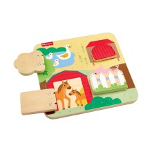 Fisher Price - Wooden Farm Animals Board (JCY33)