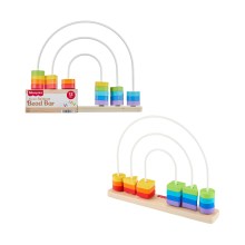 Fisher-Price - Wooden Rainbow Bead Bar (JFG15)