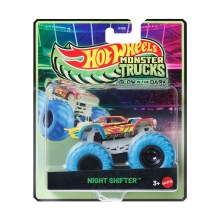 Mattel Hot Wheels: Monster Trucks Glow In The Dark - Night Shifter Vehicle (JCG71)
