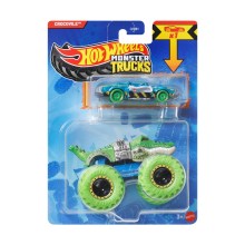 Mattel Hot Wheels Monster Trucks: Crocovile With Small Car – Die-Cast & Truck Vehicle (JJT63)