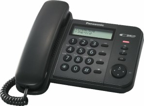 Σταθερό Ψηφιακό Τηλέφωνο Panasonic KX-TS560EX2B Μαύρο