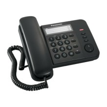 Σταθερό Ψηφιακό Τηλέφωνο Panasonic KX-TS520EX2B Μαύρο