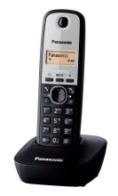 Ασύρματο Ψηφιακό Τηλέφωνο Panasonic KX-TG1611GRG Μαύρο-Ασημί με Αναγνώριση Κλήσης, Λειτουργία Αφύπνισης και Φωτιζόμενη Οθόνη