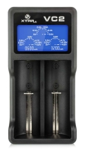 Φορτιστής Μπαταριών Βιομηχανικού Τύπου Xtar VC2 USB, 2 Θέσεων με Ένδειξη Επιπέδου Φόρτισης για 18650/17670/17500