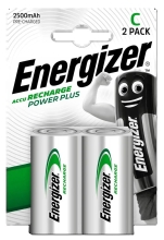 Μπαταρία Επαναφορτιζόμενη Energizer ACCU Recharge Power Plus HR14 LR14 2500 mAh Size C 1.2V Τεμ. 2