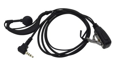 Hands Free Mono Ancus HiConnect 3.5mm με πλήκτρο απάντησης για Walkie Talkie Μαύρο Bulk