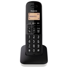 Ασύρματο Ψηφιακό Τηλέφωνο Panasonic KX-TGB610GRW Μαύρο-Λευκό με Δυνατό Kουδούνισμα, Πλήκτρο Αποκλεισμού Κλήσεων και Αναγνώριση Κλήσης