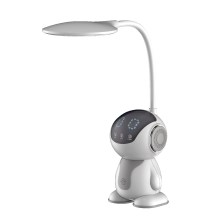 Φωτιστικό με Λάμπα LED Maxcom ML4900 Astral 500 Lumens IP20 με 3 Επίπεδα Φωτεινότητας και Πλήκτρα Αφής Γκρι-Λευκό