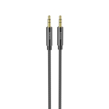 Καλώδιο σύνδεσης Ήχου Hoco UPA19 Braided 3.5mm Αρσενικό σε 3.5mm Αρσενικό Μαύρο 1m