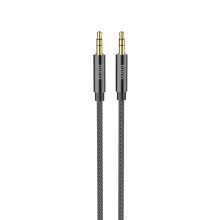 Καλώδιο σύνδεσης Ήχου Hoco UPA19 Braided 3.5mm Αρσενικό σε 3.5mm Αρσενικό Μαύρο 1m