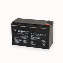 Μπαταρία Sunlight VRLA AGM (12V 7Ah) 1.95 kg 151mm x 65mm x 94mm με Λεπτους Πόλους